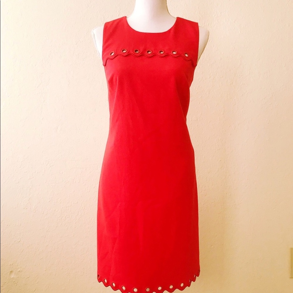 J crew red dress size 4